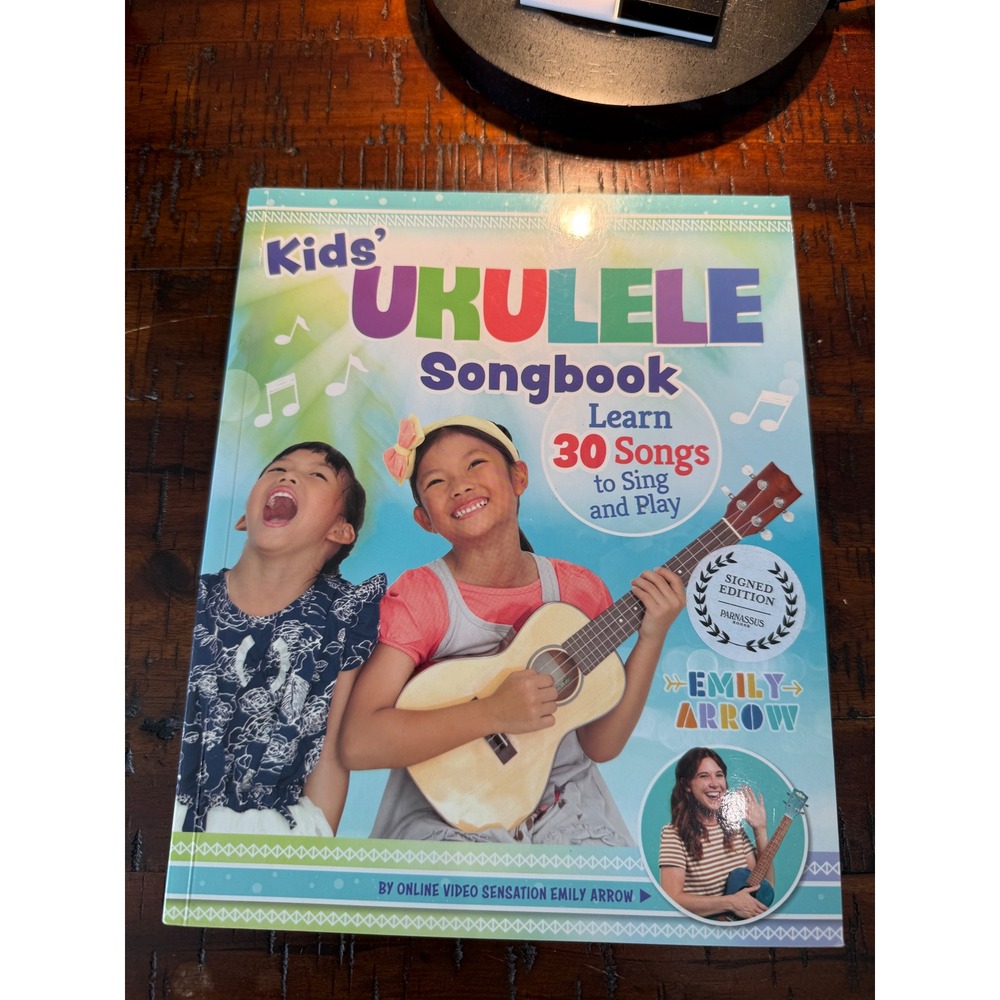 (2) Kids Ukulele Songbook Learn 30 Songs to Sing and Play Emily Arrow Signed